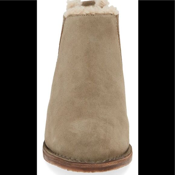 SEYCHELLES Pool Cozy Suede Fur Bootie, Ankle Bootie, Tan/Brown, Size 10, NWT - Picture 12 of 15